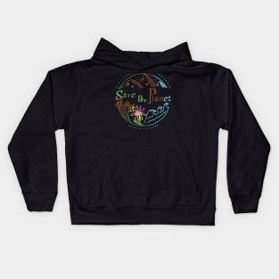 save the planet #1 Kids Hoodie